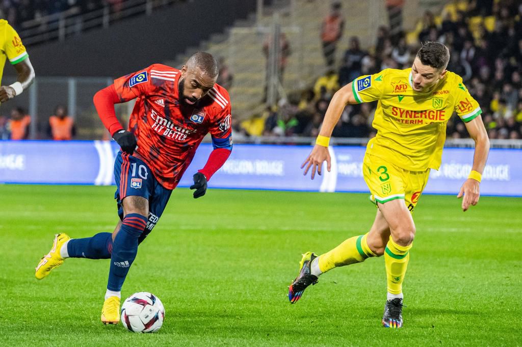 Alexandre Lacazette in action for Lyon