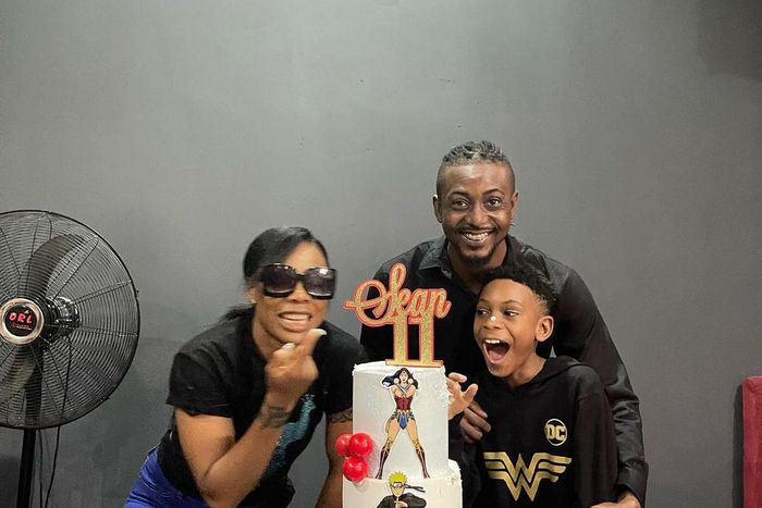 Kaffy, EX-husband and son [Instagram]