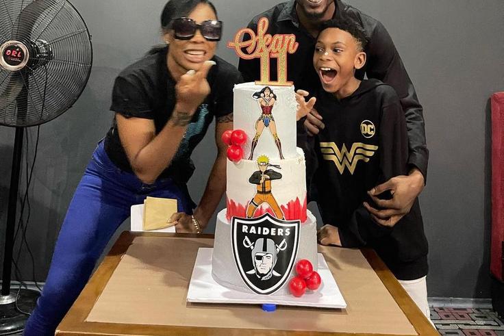 Kaffy, EX-husband and son [Instagram]