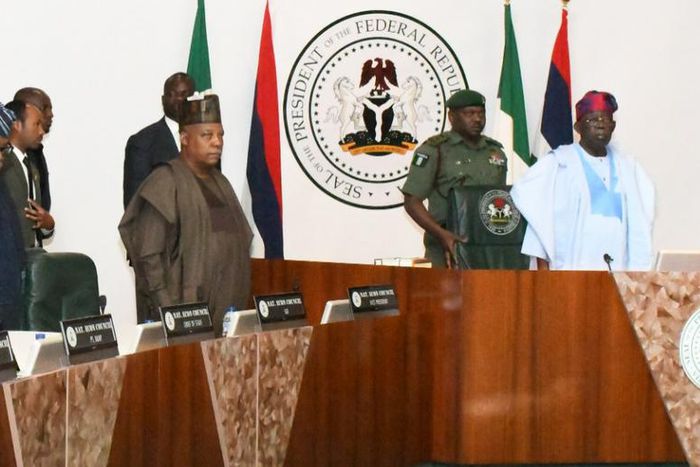 President Bola Ahmed Tinubu held his first meeting with members of the National Executive Council on Thursday, June 15, 2023. [Presidency]