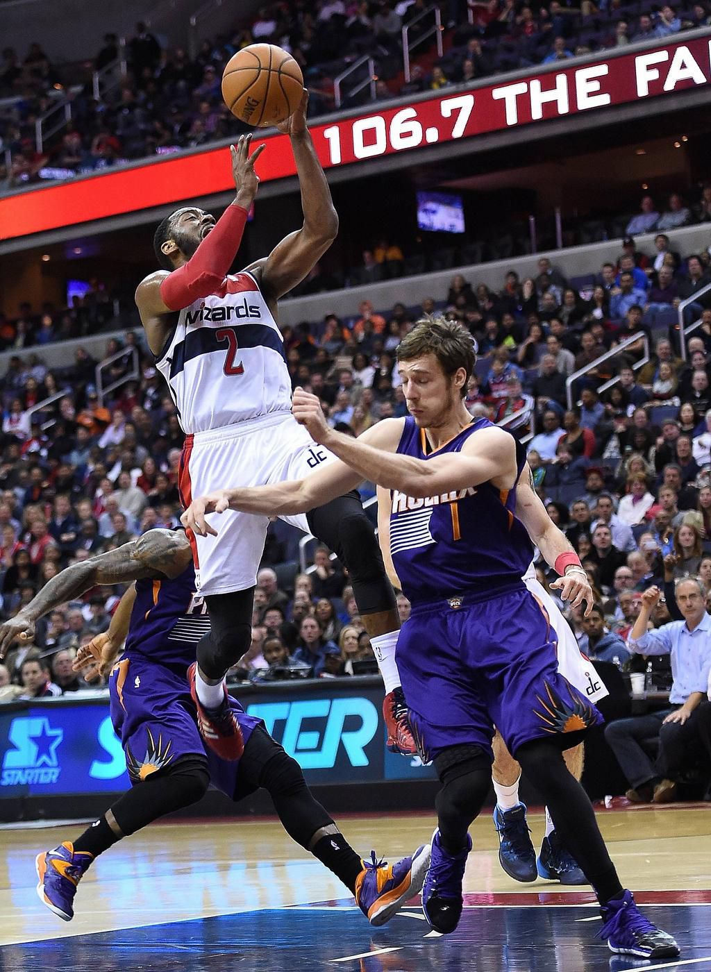 Washington Wizards vs. Phoenix Suns NBA game.