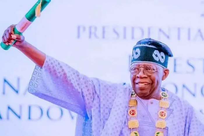 President Bola Ahmed Tinubu was sworn in on Monday, May 29, 2023. [Vanguard]
