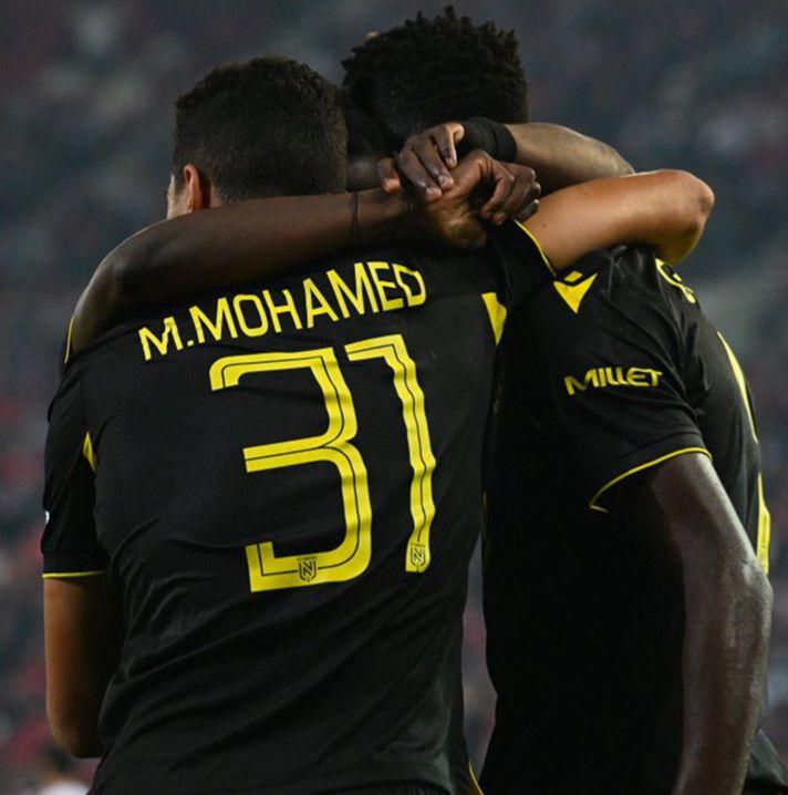 Nantes celebrate an important win in Greece.