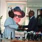 CAN National President, Most Rev. Daniel Okoh in a handshake with FCT Minister, Nyesom Wike in Abuja on Wednesday [NAN]