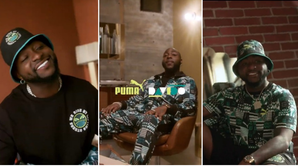Davido announced date for official launch of Puma collaboration