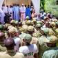President Muhammadu Buhari received Corps members serving in Katsina State at his residence in Daura. [Vanguard]