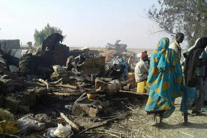 IDP Camp bombing in Rann, Borno State by the NAF