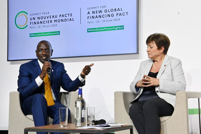 President William Ruto was speaking during a round-table with President of France Emmanuel Macron, International Monetary Fund Managing Director Kristalina Georgieva and the President of the World Bank Group Ajay Banga in the New Global Financial Pact ...