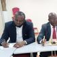 L-R: Chief Chinedu Mbakwe, Director General on Strategy and Operations, M. I. Okoro Associates, Estate Surveyors and Valuers; Chief Meckson Okoro, the firm’s Founding Partner/Consultant and Mrs Okwy Iroegbu-Chikezie Chairman, Property and Environment W...