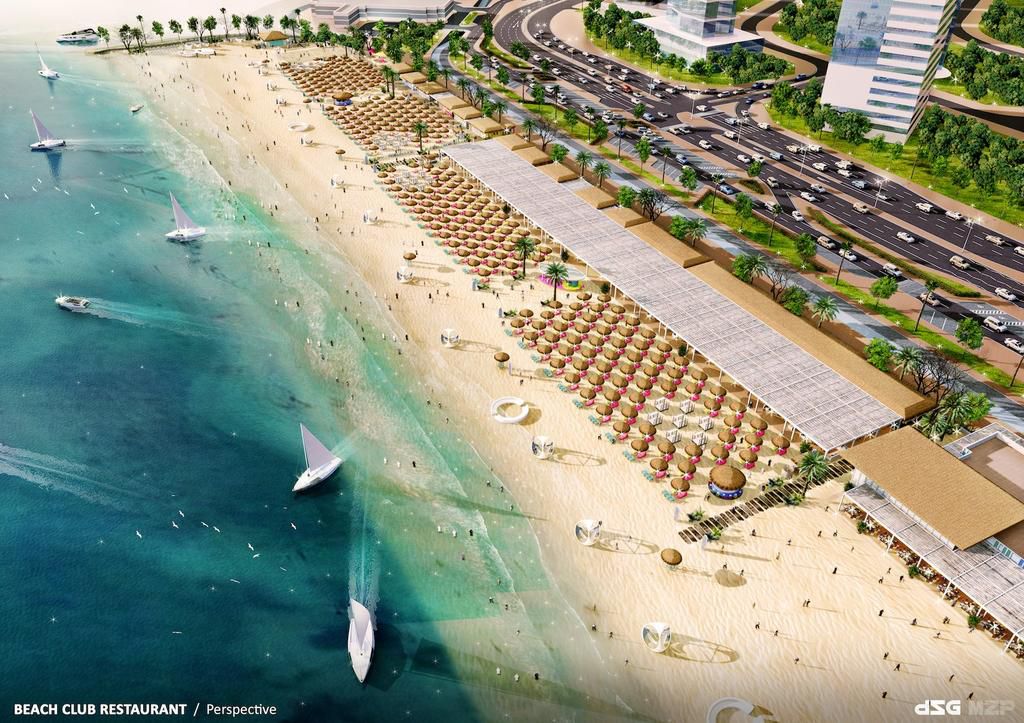 West Bay North Beach Project is an extensive new tourism development underway, covering 40,000 square metres of a premium beachfront in the heart of Doha