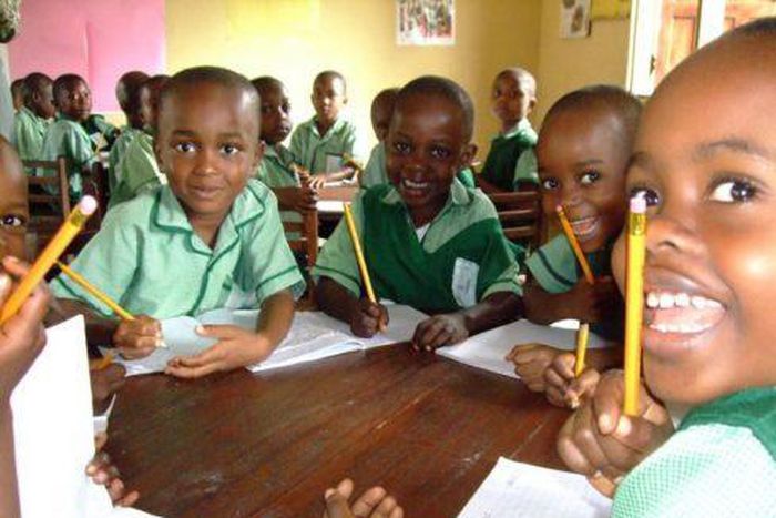 Nigerian Primary School pupils. [Dataphyte]