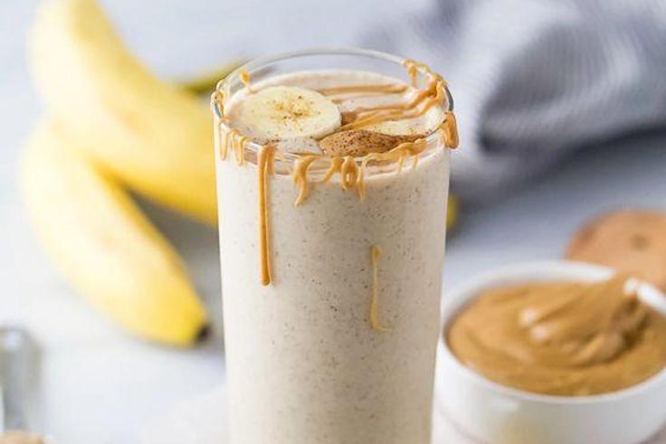 Peanut butter and banana smoothie [Pinterest]