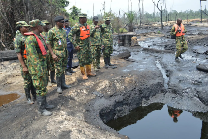 Illegal oil refining sites [New Telegraph]