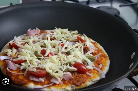 Stove top pizza