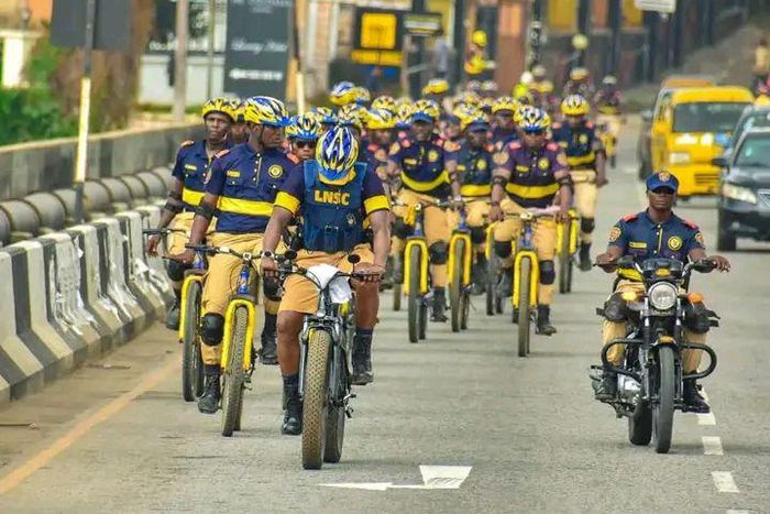 Neighbourhood watch restates commitment to maintaining post-election peace in Lagos. [Twitter:@OfficialLNSC]