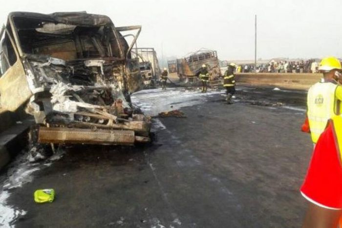 9 burnt to death, 3 others injured in Sagamu-Benin Expressway accident/Illustrative photo. [theeagleonline]