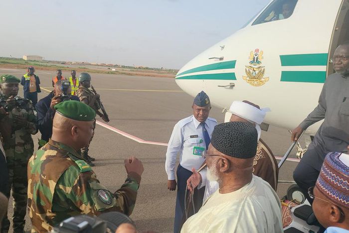 General Abubakar Abdulsalami, Sultan of Sokoto, Muhammadu Sa'ad Abubakar and other members of the team sent to Niger to dialogue with the junta were allegedly restricted to airport by military officers. [Wikki Times]