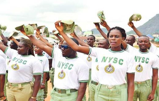 NYSC Corps members on parade (Worldstage)
