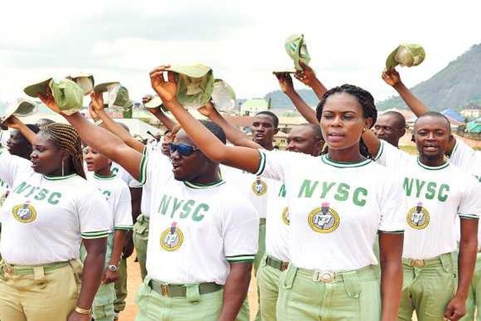 NYSC Corps members on parade (Worldstage)