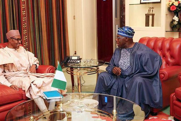 President Muhammadu Buhari and former president, Olusegun Obasanjo