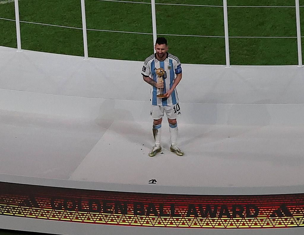 Lionel Messi of Argentina on December 18, 2022.