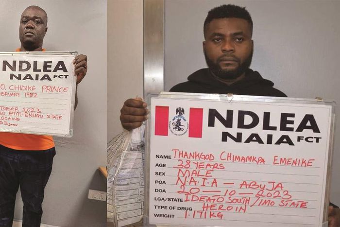 NDLEA arrests drug trafficking suspects [Facebook:NDLEA]]