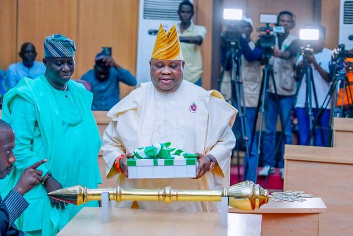 Governor Ademola Adeleke presents N273.9bn 2024 budget to Osun assembly [Twitter:@AAdeleke_01]