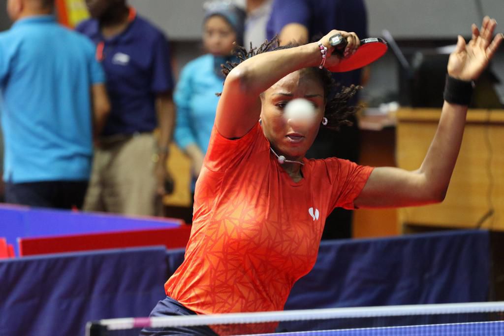 Nigeria Seven-time Olympian, Funke Oshinaike in Action at Africa Cup in Lagos