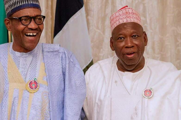 President Muhammadu Buhari and Kano state governor Abdullahi Ganduje [thenationonlineng]