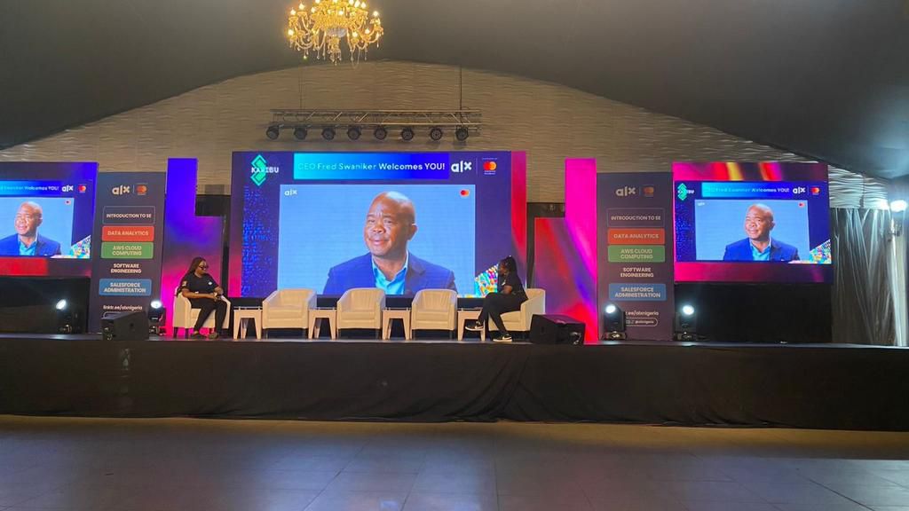 Fred Swaniker delivered an inspiring speech