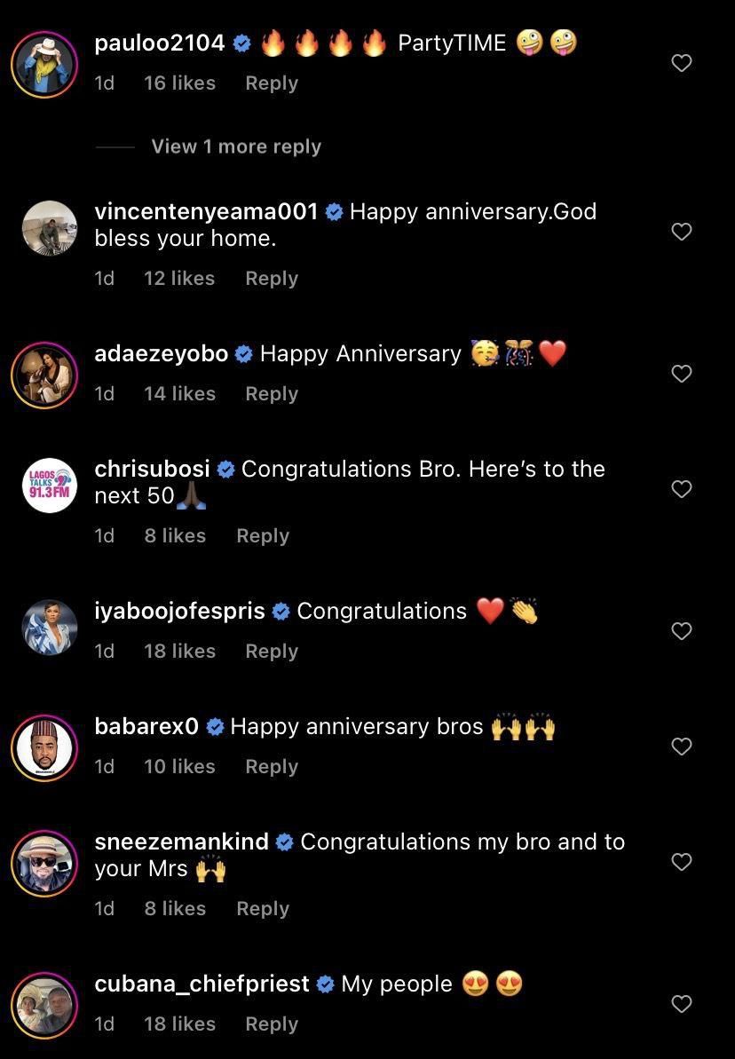Social Media Reactions to Jay Jay Okocha's 25th year wedding anniversary