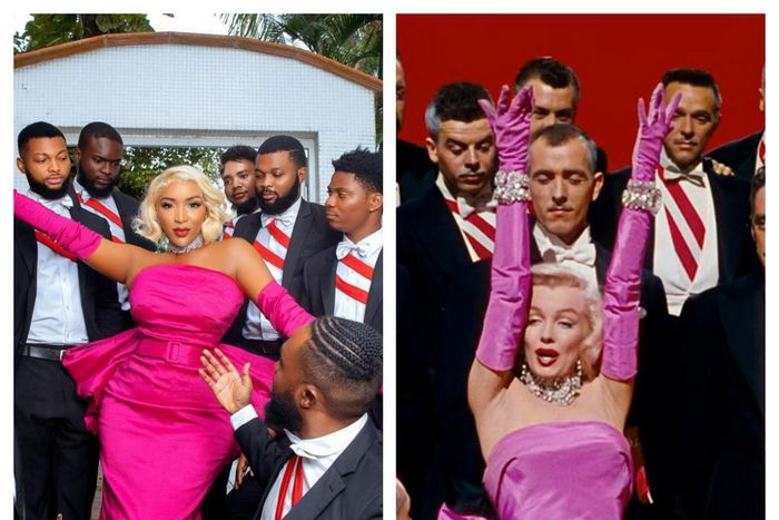 Idia as Marilyn [Instagram/IdiaAisien]