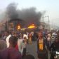 Fire engulfs two petrol stations, gutting them