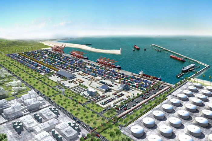 Lekki Deep Sea Port after construction in 2023.