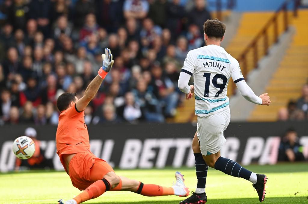 Mason Mount opened the scoring for Chelsea against Aston Villa