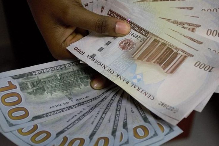 Naira and dollar [Ripples Nigeria]