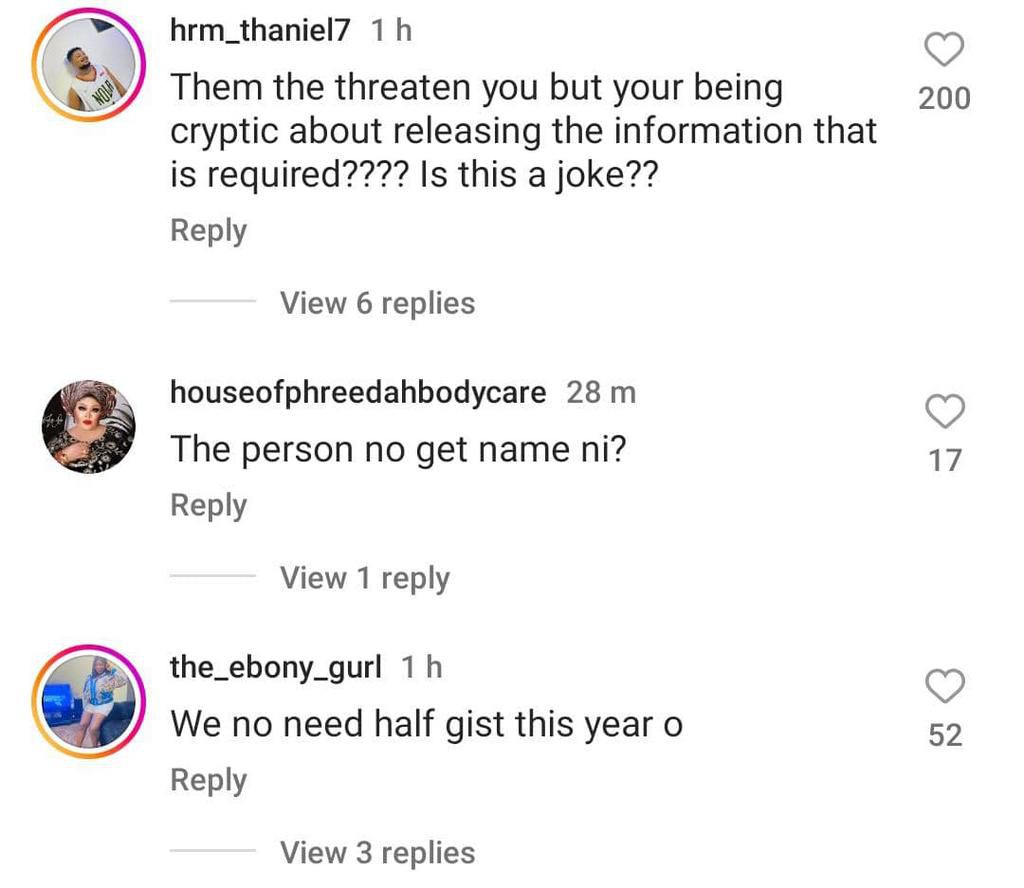 More reactions from Instagram about Mabel Makun's post