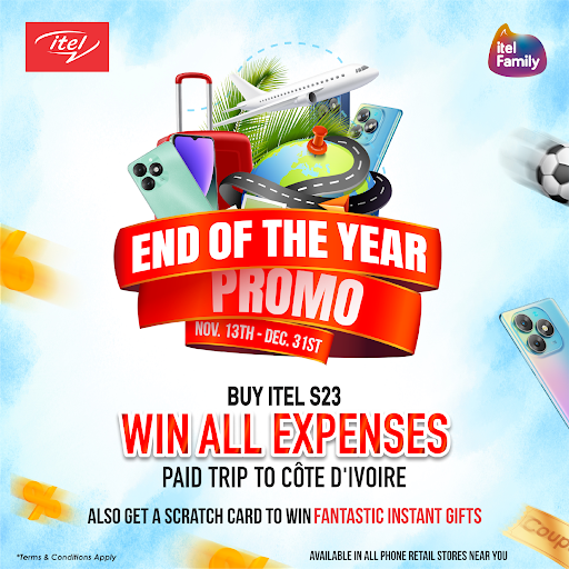 Win a trip to Cote d’Ivoire in the Itel end of the year promo!