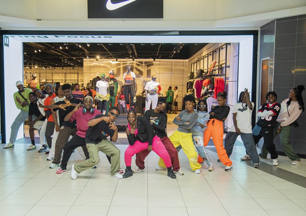 The 8 B-boys and 8 B-girls who participated in the Nike Own the Floor Challenge