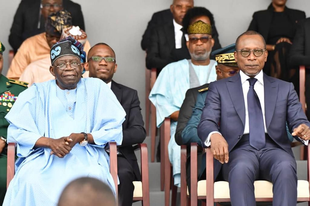 President Bola Tinubu attending the indepence anniversary celebration of the Republic of Benin.