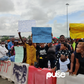 #EndSARS protesters at the Lekki Toll Gate, Lagos