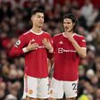 Ronaldo and Cavani spent a year together at United. Sportimage