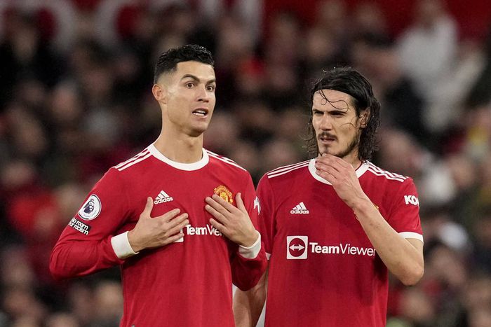 Ronaldo and Cavani spent a year together at United. Sportimage