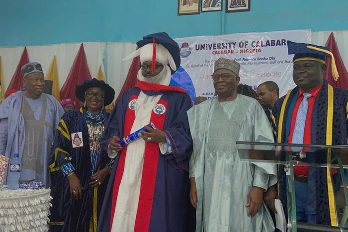 Installation of the Emir of Kano, Alhaji Aminu Bayero as the 6th Chancellor of UNICAL.