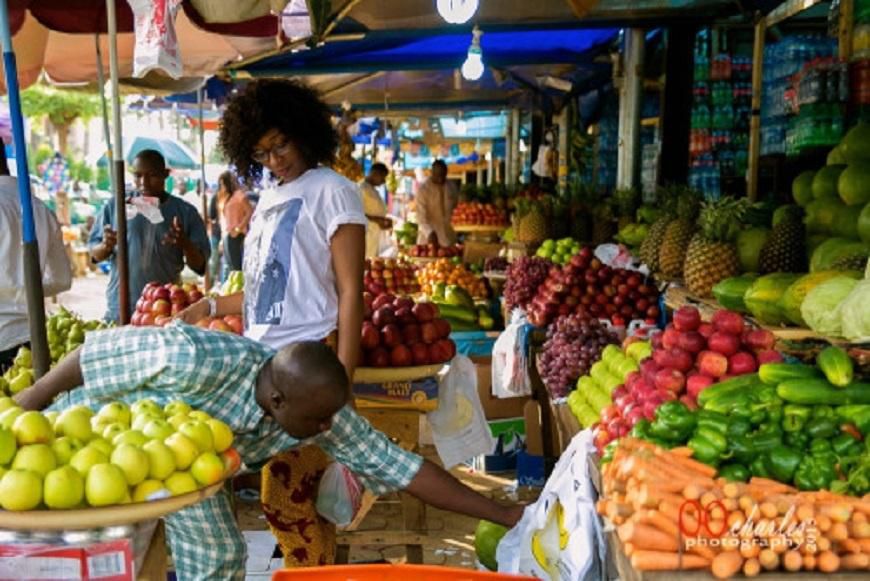 A food market in Lagos