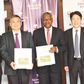 Chairman, Sinoma International Engineering (Nanjing) Co. Ltd., Liu Renyue; President/CE, Dangote Industries Limited, Aliko Dangote; Group Executive Director, Strategy, Capital Projects & Portfolio Development, Dangote Industries Limited, Devakumar Edwi...