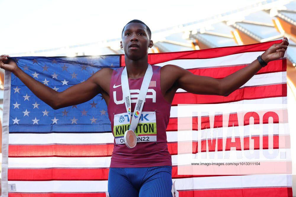 Erriyon Knighton is the youngest medallist in World Championships history