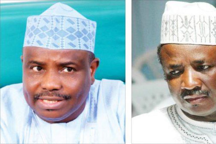 Sokoto State governor, Aminu Tambuwal and his predecessor, Aliyu Wamakko.