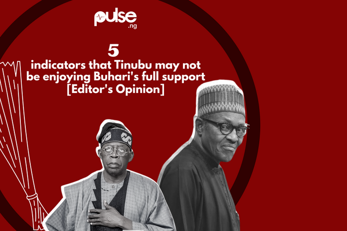 5 indicators that Tinubu may not be enjoying Buhari's full support