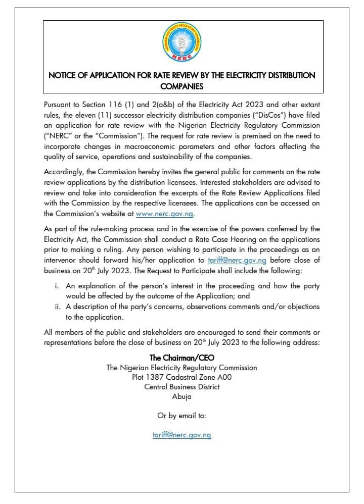 The statement [Channels TV]